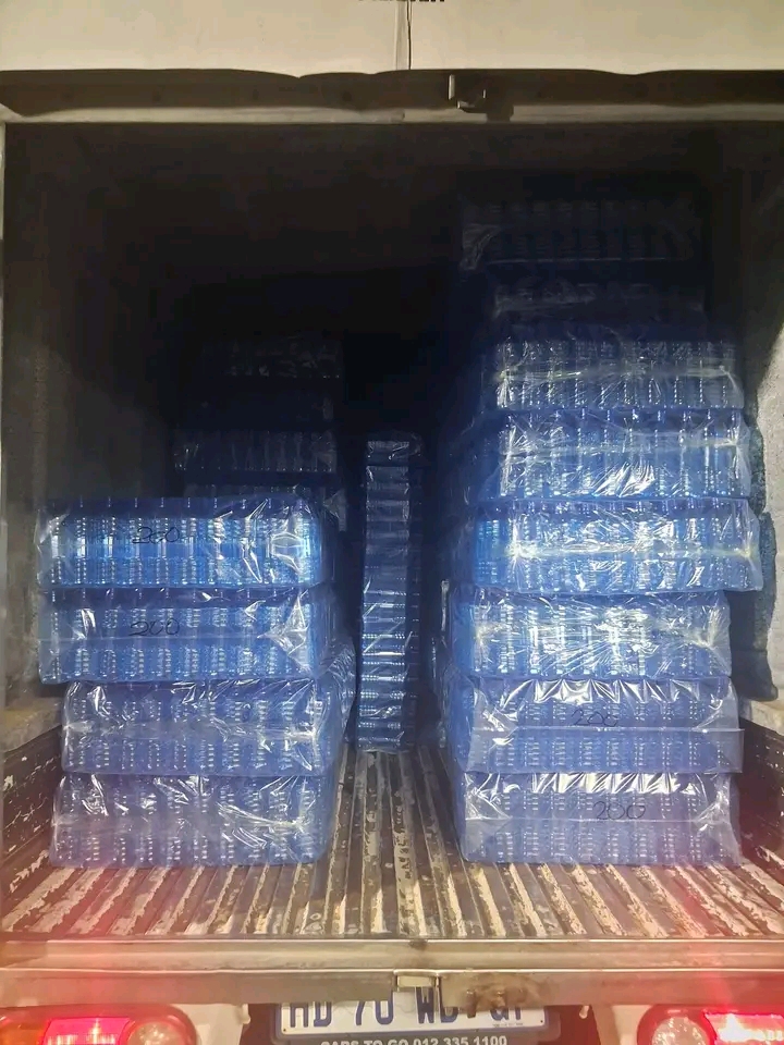 Delivery truck loaded with Book A Bottle PET bottles for nationwide dispatch